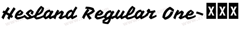 Hesland Regular One字体转换